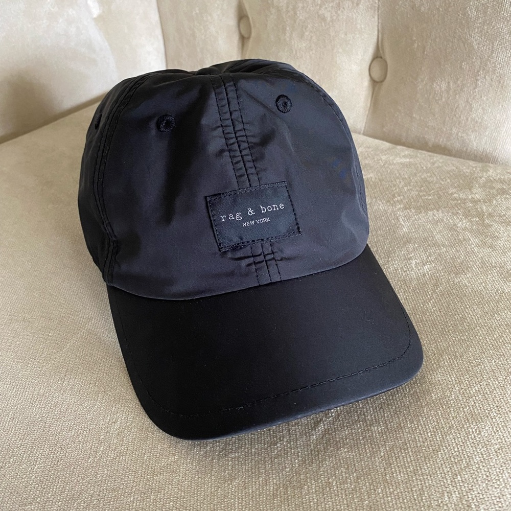 Rag & Bone Addison Baseball Cap in Black